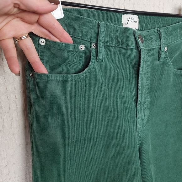 J. CREW Vintage Slim Straight Green Corduroy Pants 28 - Picture 4 of 4